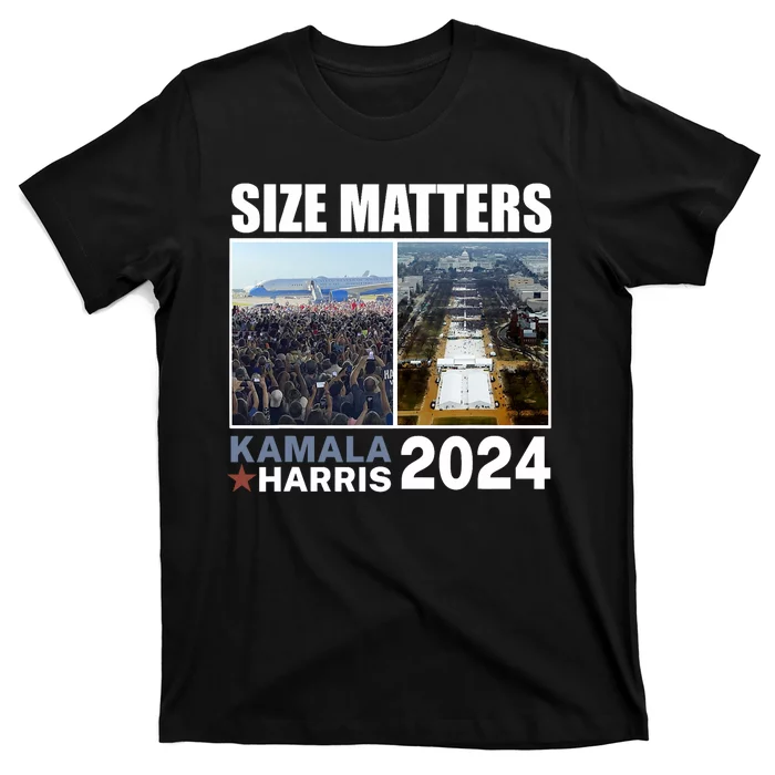 2024 President Campaign Crowd Size Kamala V Trump T-Shirt