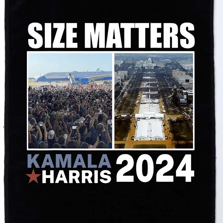 2024 President Campaign Crowd Size Kamala V Trump Platinum Collection Golf Towel