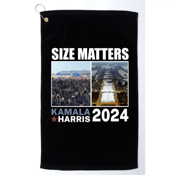 2024 President Campaign Crowd Size Kamala V Trump Platinum Collection Golf Towel