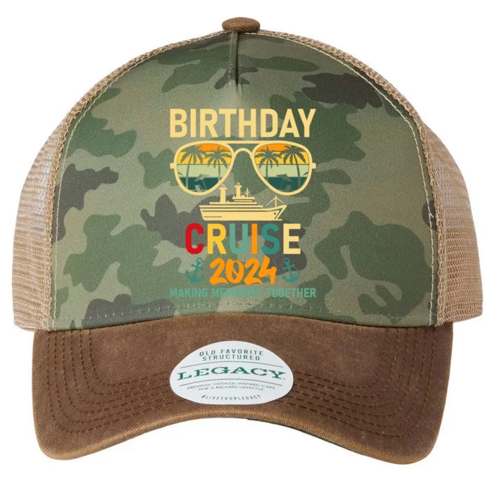 2024 Party Cruise Birthday Vacation Legacy Tie Dye Trucker Hat