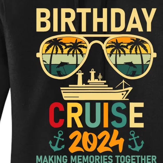 2024 Party Cruise Birthday Vacation Women's Pullover Hoodie