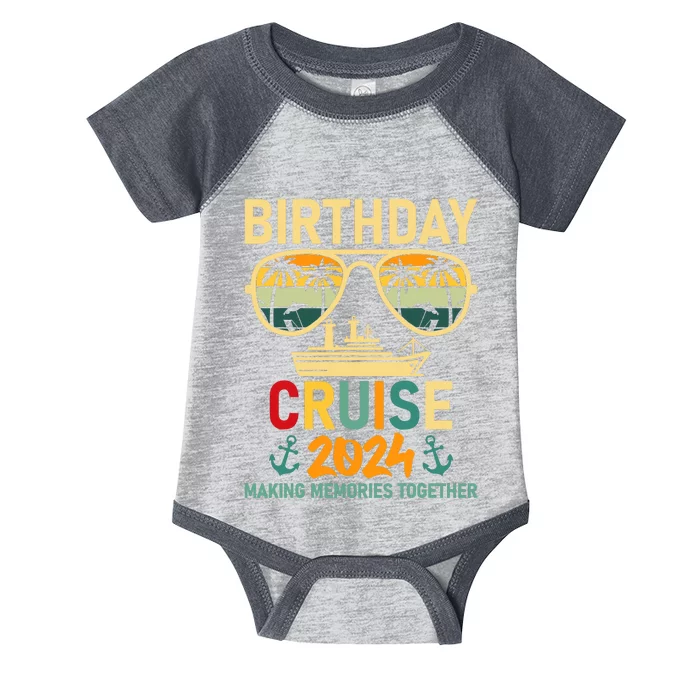 2024 Party Cruise Birthday Vacation Infant Baby Jersey Bodysuit