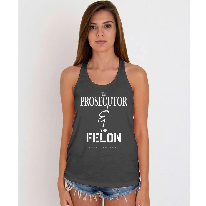 2024 President Election Kamala Harris Prosecutor Maga Women's Knotted Racerback Tank