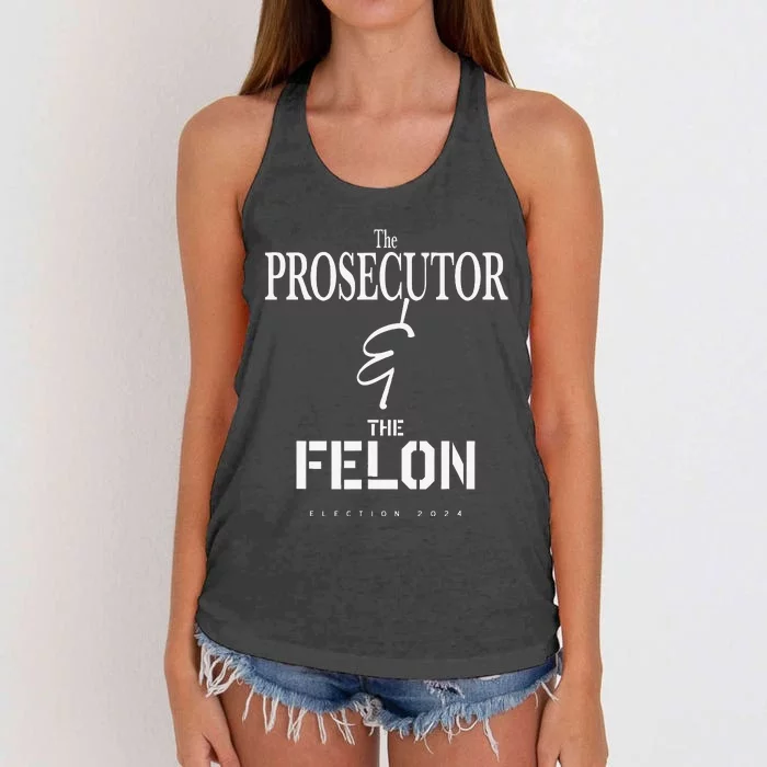 2024 President Election Kamala Harris Prosecutor Maga Women's Knotted Racerback Tank