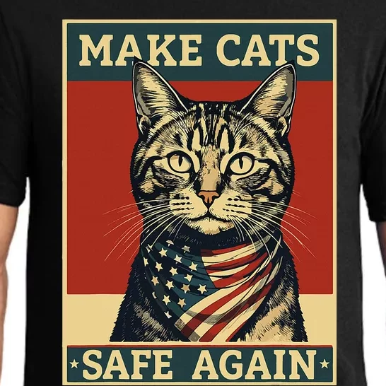 2024 Presidential Election Make Cats Safe Again Pajama Set