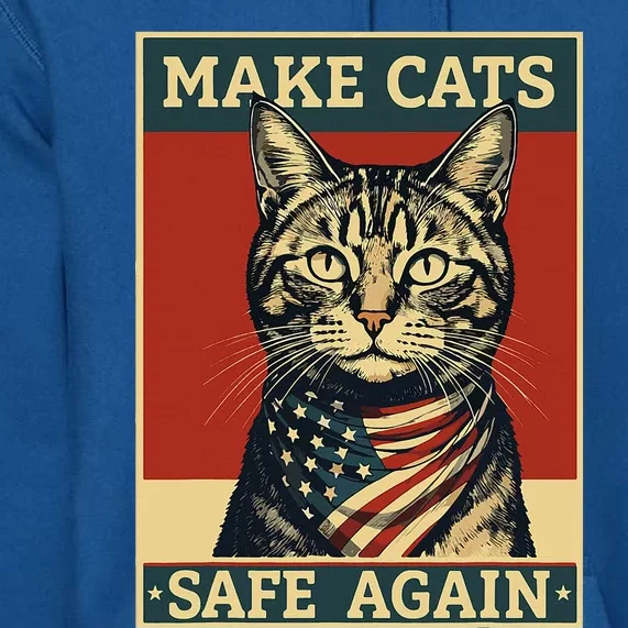 2024 Presidential Election Make Cats Safe Again Premium Hoodie