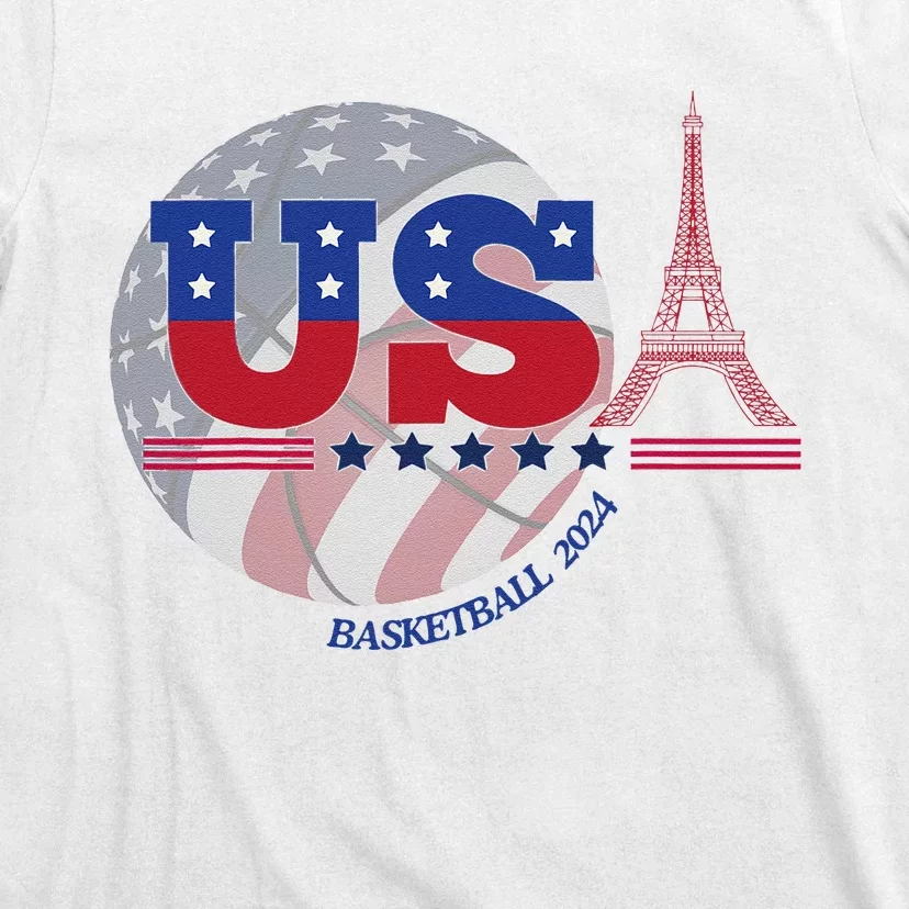 2024 Paris Sport Games Basketball Basket Ball T-Shirt