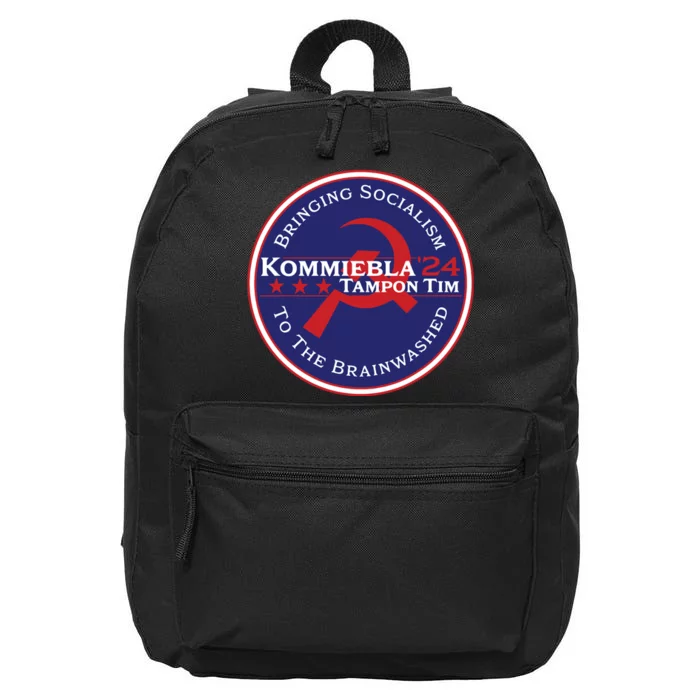 24 Political Satire Kommiebla Tampon Tim 16 in Basic Backpack