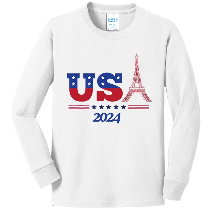 2024 Paris Sport Games Kids Long Sleeve Shirt