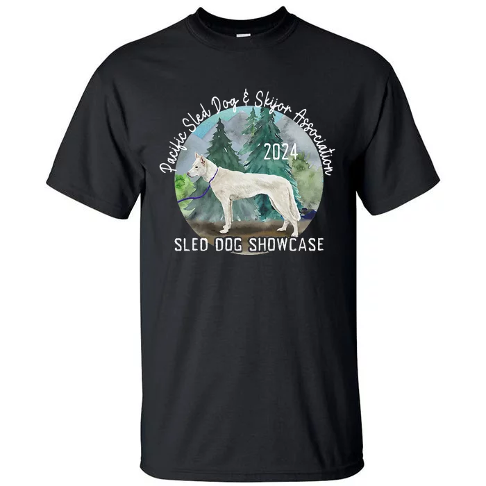 2024 Psdsa Sled Dog Showcase Siberian Full Color Background Tall T-Shirt