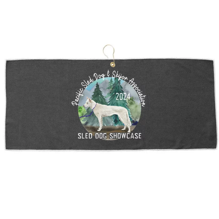 2024 Psdsa Sled Dog Showcase Siberian Full Color Background Large Microfiber Waffle Golf Towel