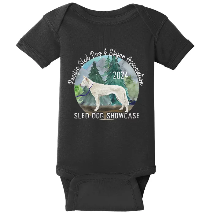 2024 Psdsa Sled Dog Showcase Siberian Full Color Background Baby Bodysuit