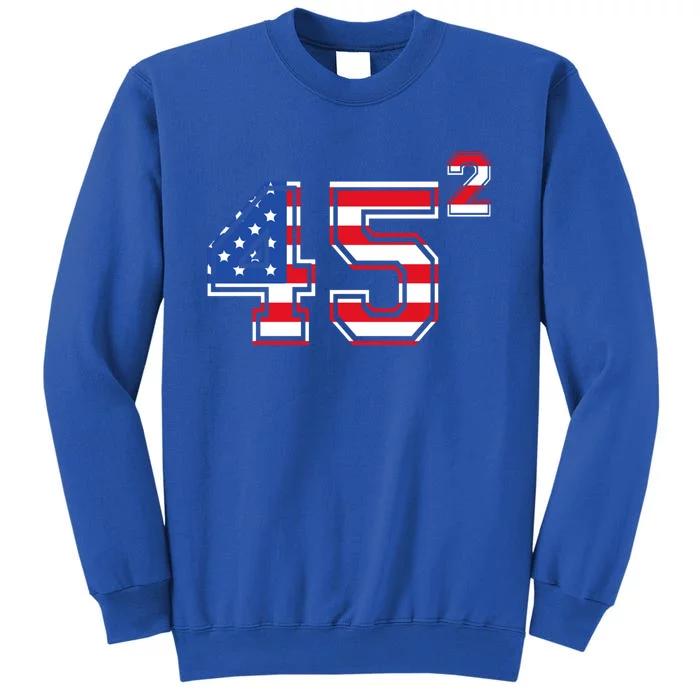 2020 President Trump 45 American Flag Gift Sweatshirt