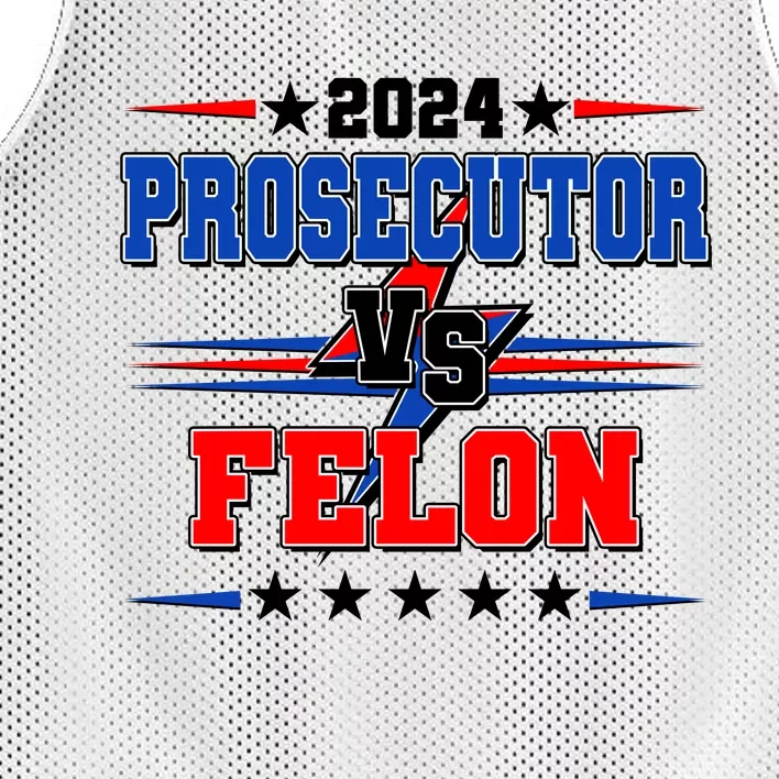 2024 Prosecutor Vs Felon Kamala Vs Trump 2024 Election Mesh Reversible Basketball Jersey Tank