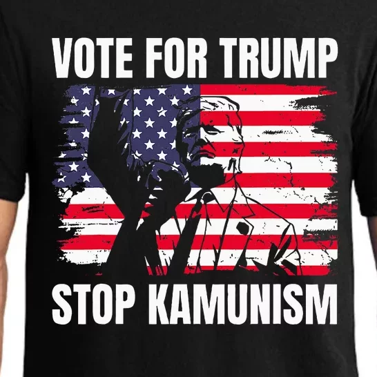 2024 President Vote For Trump Stop Kamunism Save America Pajama Set