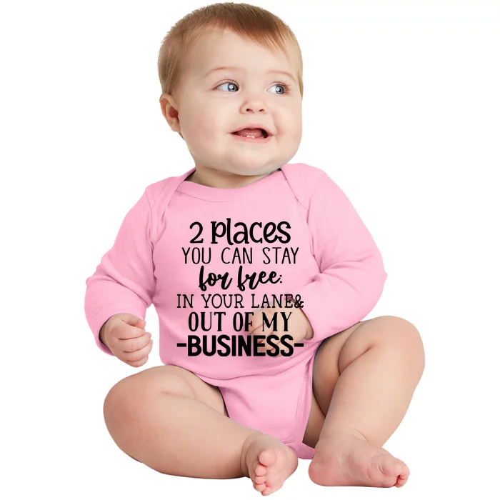 2 Places You Can Stay For Free Baby Long Sleeve Bodysuit