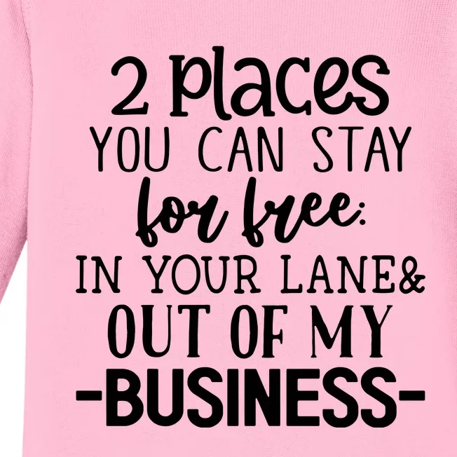 2 Places You Can Stay For Free Baby Long Sleeve Bodysuit