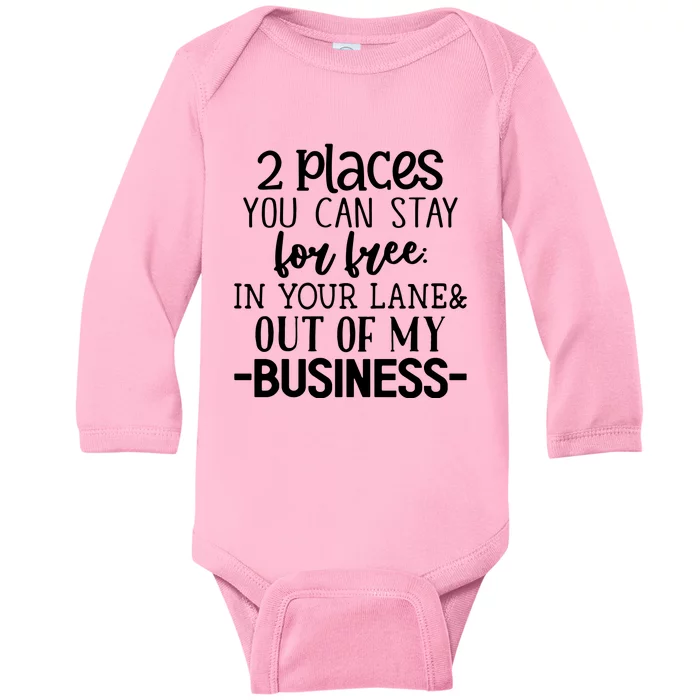 2 Places You Can Stay For Free Baby Long Sleeve Bodysuit