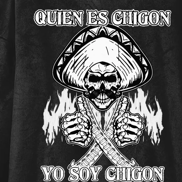 23 Quien Es Chigon TS Front Hooded Wearable Blanket