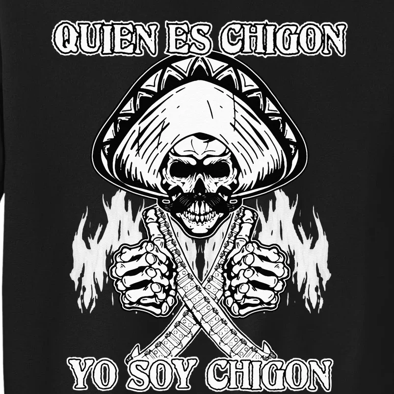 23 Quien Es Chigon TS Front Tall Sweatshirt