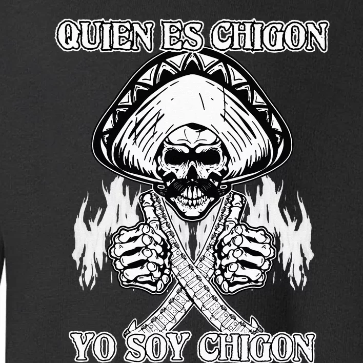 23 Quien Es Chigon TS Front Toddler Sweatshirt