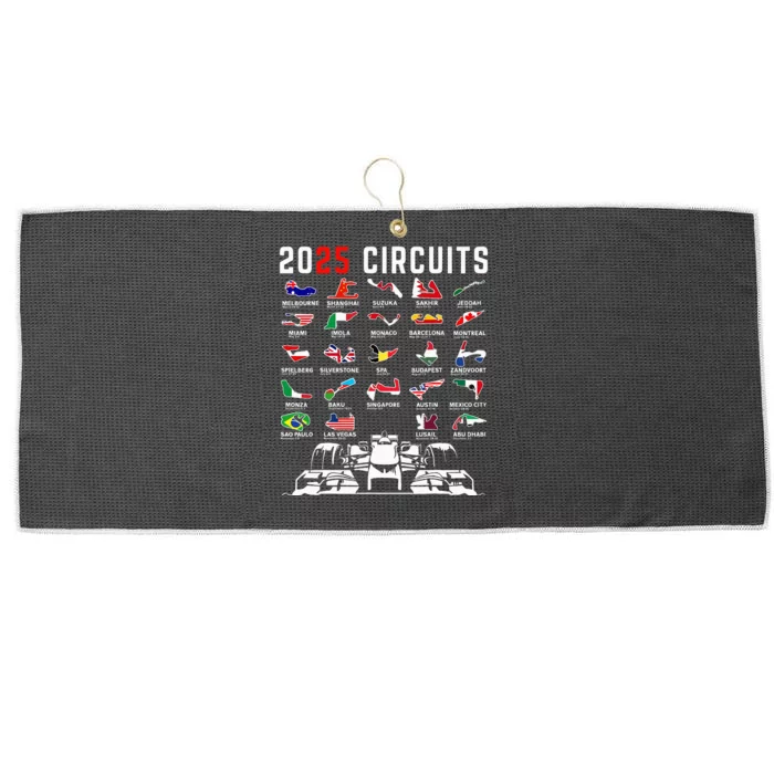 2025 Races Formula Racing Car 2025 Formula Racing Large Microfiber Waffle Golf Towel