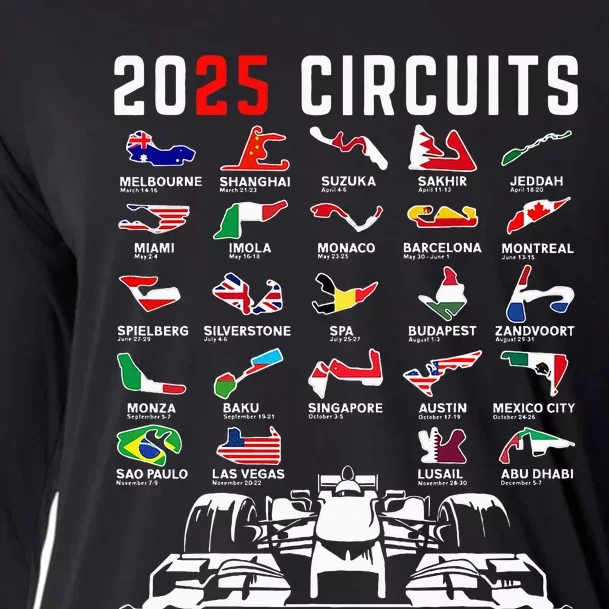 2025 Races Formula Racing Car 2025 Formula Racing Cooling Performance Long Sleeve Crew