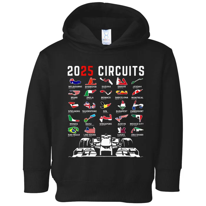 2025 Races Formula Racing Car 2025 Formula Racing Toddler Hoodie