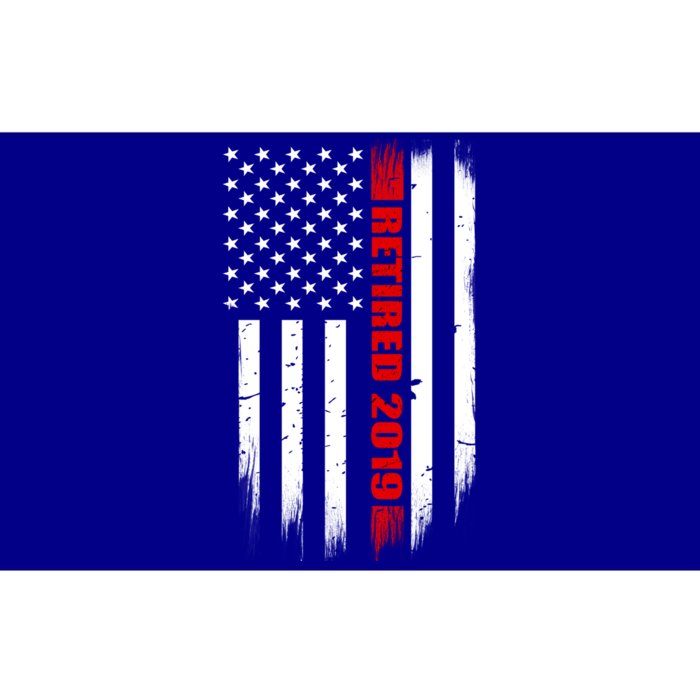 2019 Retired Firefighter Gift Thin Red Line American Flag Gift Bumper Sticker