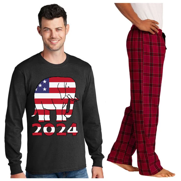 2024 Republican Support Long Sleeve Pajama Set