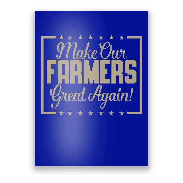 2024 Rally Sign Trump Make Our Farmers Great Again Gift Poster