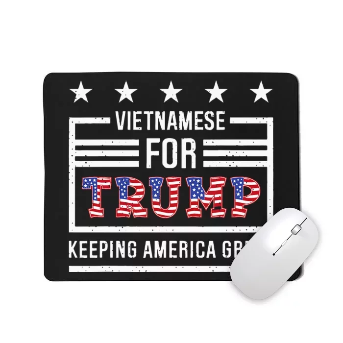 2024 Reelection Trump Vietnamese For Trump Conservative Mousepad