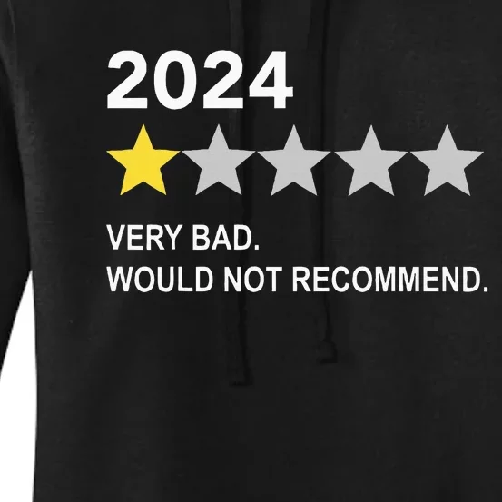 2024 Rating Very Bad Would Not Recommend One Star Rating Women's Pullover Hoodie