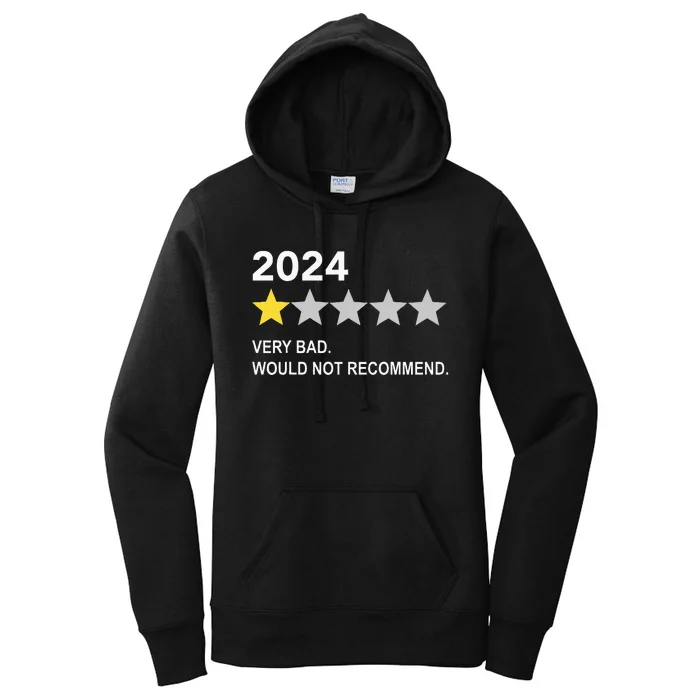 2024 Rating Very Bad Would Not Recommend One Star Rating Women's Pullover Hoodie