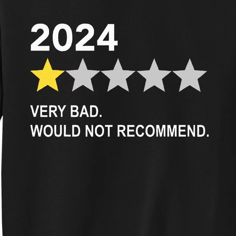 2024 Rating Very Bad Would Not Recommend One Star Rating Tall Sweatshirt