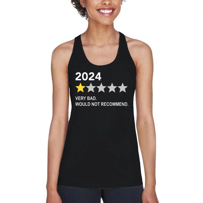 2024 Rating Very Bad Would Not Recommend One Star Rating Women's Racerback Tank