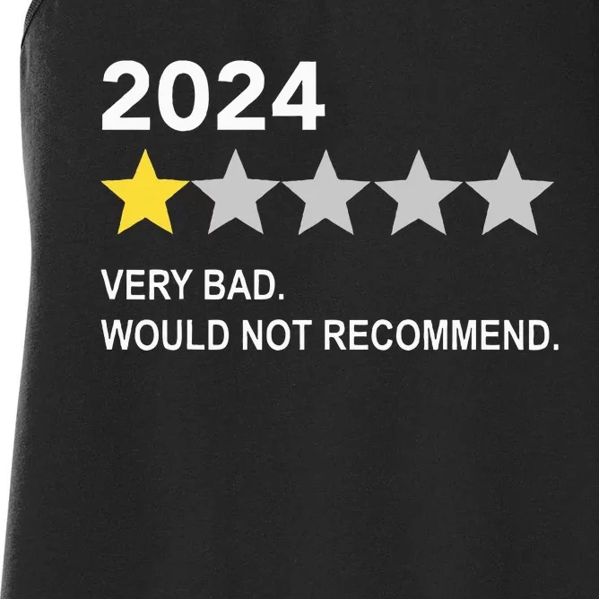 2024 Rating Very Bad Would Not Recommend One Star Rating Women's Racerback Tank