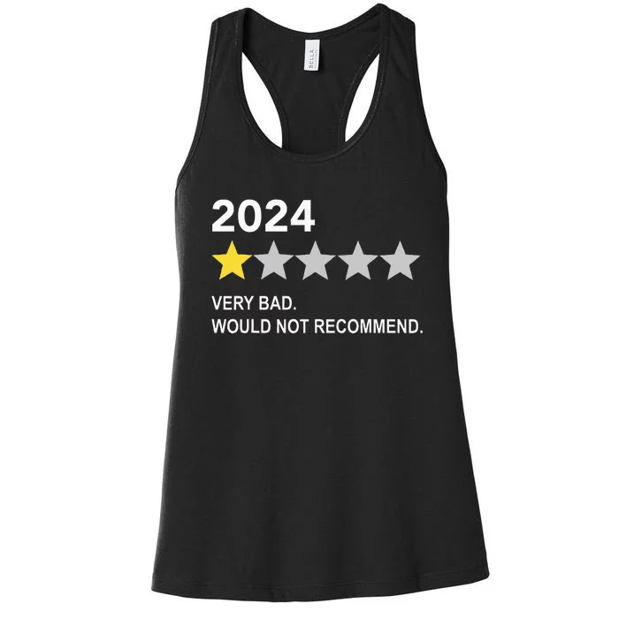 2024 Rating Very Bad Would Not Recommend One Star Rating Women's Racerback Tank