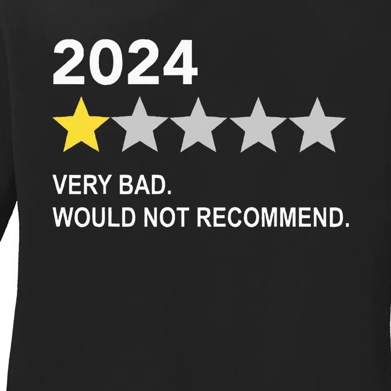 2024 Rating Very Bad Would Not Recommend One Star Rating Ladies Long Sleeve Shirt