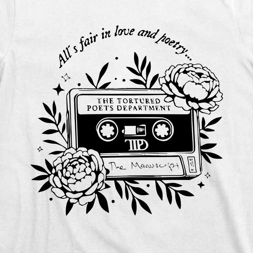 2 Side Alls Fair In Love And Poetry T-Shirt