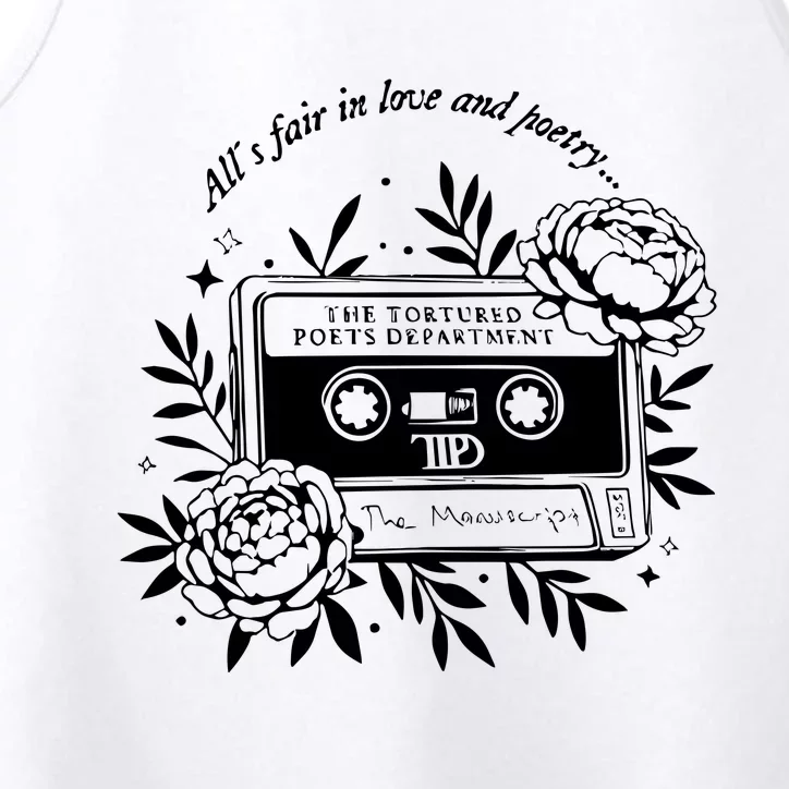 2 Side Alls Fair In Love And Poetry Performance Tank