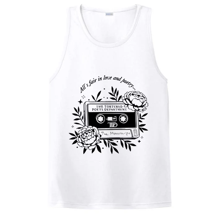 2 Side Alls Fair In Love And Poetry Performance Tank