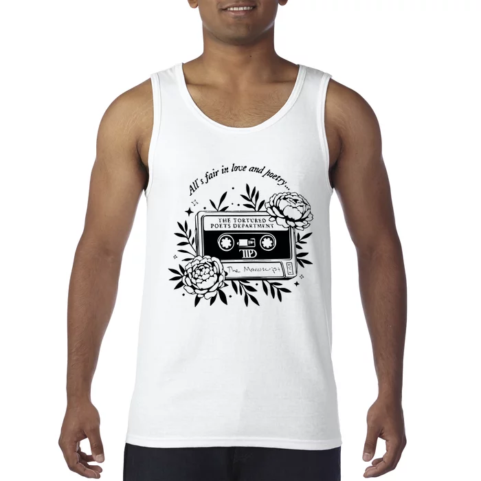 2 Side Alls Fair In Love And Poetry Tank Top