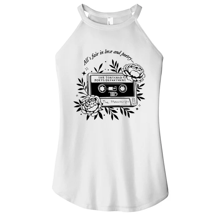 2 Side Alls Fair In Love And Poetry Women’s Perfect Tri Rocker Tank