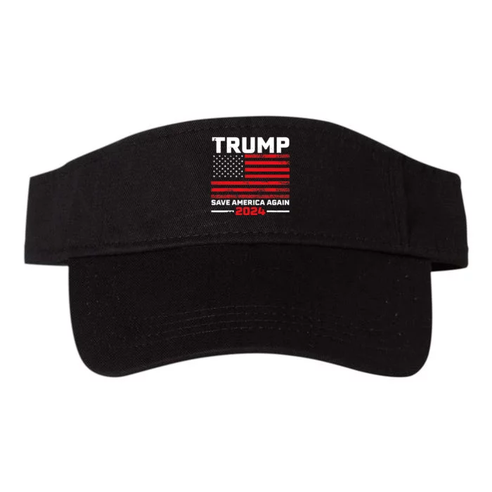 2024.Trump Save America.Again USA Flag Valucap Bio-Washed Visor