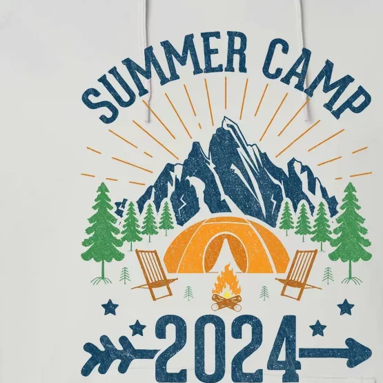 2024 Summer Camp Summer Camping Vacation Performance Fleece Hoodie