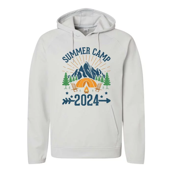 2024 Summer Camp Summer Camping Vacation Performance Fleece Hoodie