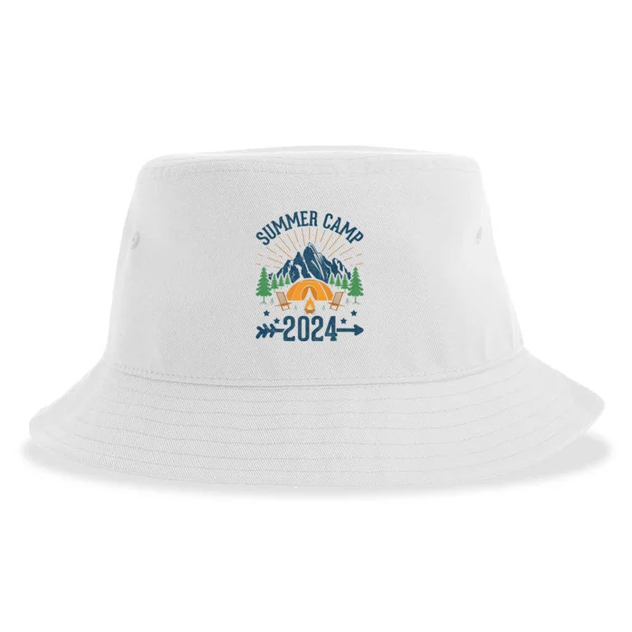 2024 Summer Camp Summer Camping Vacation Sustainable Bucket Hat