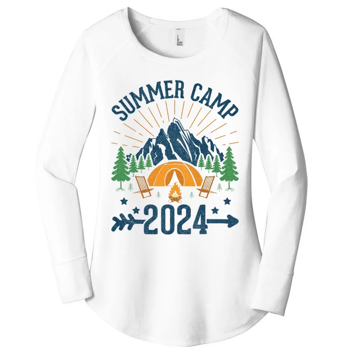 2024 Summer Camp Summer Camping Vacation Women's Perfect Tri Tunic Long Sleeve Shirt