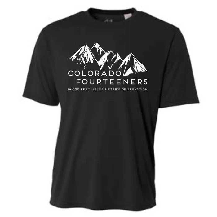 2 Side Colorado Fourteeners Rocky Mountain State Hiker Trail Cooling Performance Crew T-Shirt